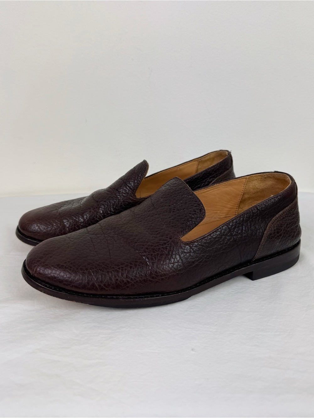 Tecovas The Monterrey Brown Leather Slip-On Shoes